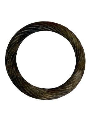 carved natural horn bangle bracelet Carved/twisted, boho, tribal/ethnic